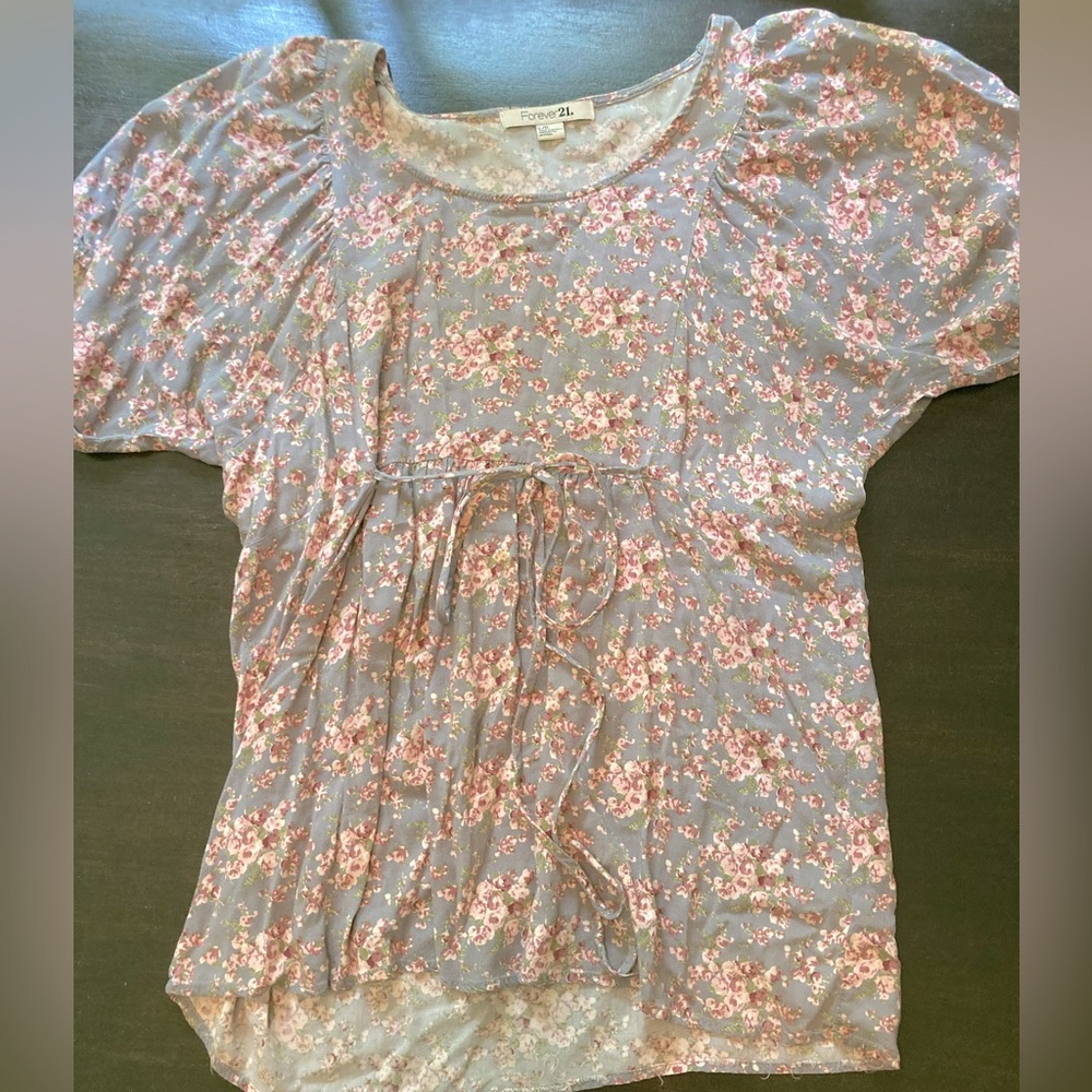 Floral Forever21 shirt